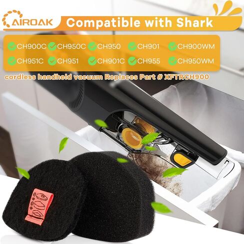 مرشحات بديلة CH951 لمكنسة Shark Ultra Cyclone Pet Pro Plus CH951 CH951C CH901 CH950 CH900WM اللاسلكية المحمولة، مقارنة بالجزء XFTRCH900 in Saudi Arabia