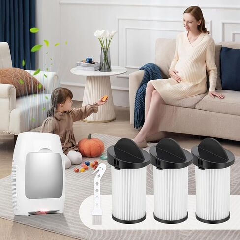 HEPA Pre-Motor Filter Replacement Compatible with EyeVac Home, Pro, Pet, Air, Plus and NeoVac Elite Touchless Stationary Vacuum Cleaner(3 Pack) in Kuwait