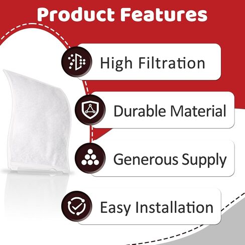 20 Pcs 2846 Exhaust Filter Compatible With Windsor S12 S15 & Sebo Essential G1 G2 Commercial Upright Vacuums, Replace 8.614-140.0, High-efficiency Filtration and Long-Lasting Performance in Kuwait