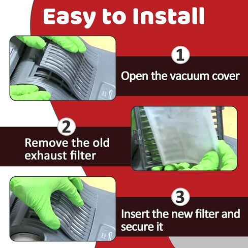 20 Pcs 2846 Exhaust Filter Compatible With Windsor S12 S15 & Sebo Essential G1 G2 Commercial Upright Vacuums, Replace 8.614-140.0, High-efficiency Filtration and Long-Lasting Performance in Kuwait