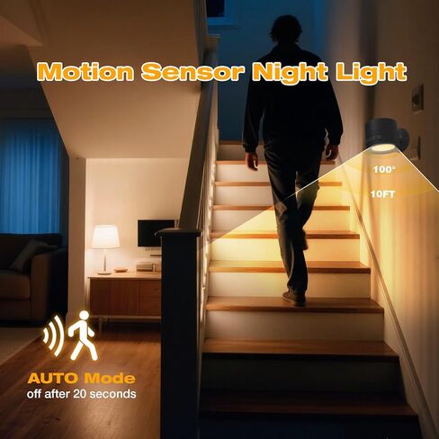 2 في 1 آلة صوت بضوضاء بيضاء وشمعدان حائط LED مع 30 صوتًا مهدئًا ومؤقت للنوم ومستشعر حركة وإضاءة ليلية قابلة للتعتيم تدور 360 درجة وبطارية قابلة لإعادة الشحن بقدرة 2200 مللي أمبير في الساعة تعمل بغرفة النوم in Kuwait