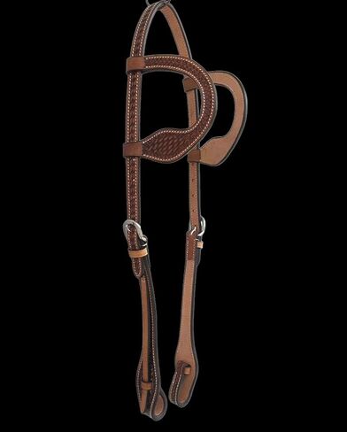 Majestic Ally Horse Headstall, Natural, Super Leather, Antique, Tooling, Quick Bit Change Western Headstall (Double Ear, Full) in Saudi Arabia