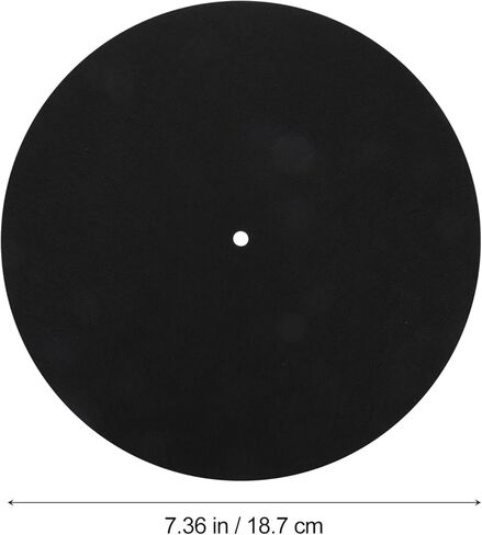 Milisten Record Player Mat -7 Inch Wool Turntable Slipmat Felt Vinyl Pad Antistatic Platter Mat for Disc Home Vintage Record Players 3mm in Saudi Arabia