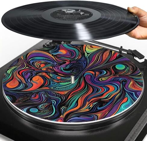 ليوبارد طباعة القرص الدوار حصيرة سجل طبق Slipmat طبق مكافحة زلة ورأى النسيج الفهد طباعة القرص الدوار Slipmat ل 12 بوصة الفينيل سجل لاعب مكافحة ساكنة الفينيل سجل الحصير الملحقات in Kuwait