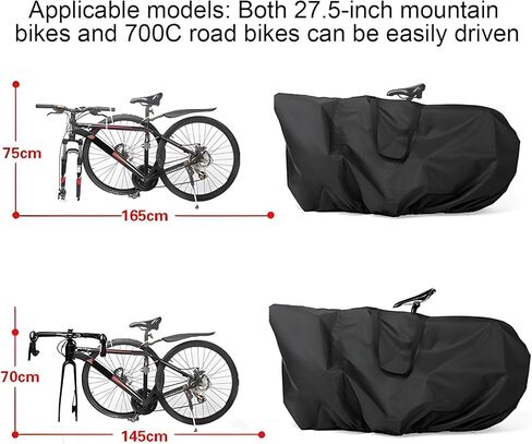 Bike Transport Bag | Waterproof Oxford Fabric,Bike Travel Bag for Airplane | for Moving School Balcony Storeroom Home Dorm Apartment in Saudi Arabia