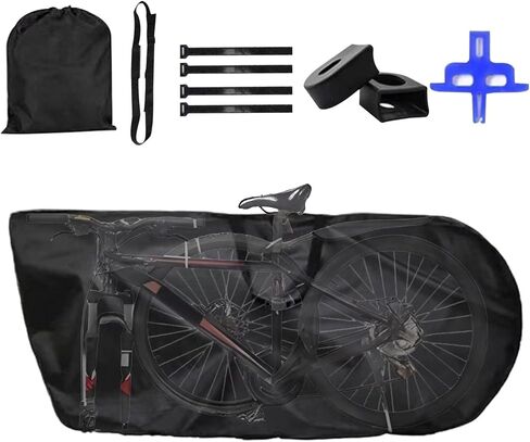 Bike Transport Bag | Waterproof Oxford Fabric,Bike Travel Bag for Airplane | for Moving School Balcony Storeroom Home Dorm Apartment in Saudi Arabia