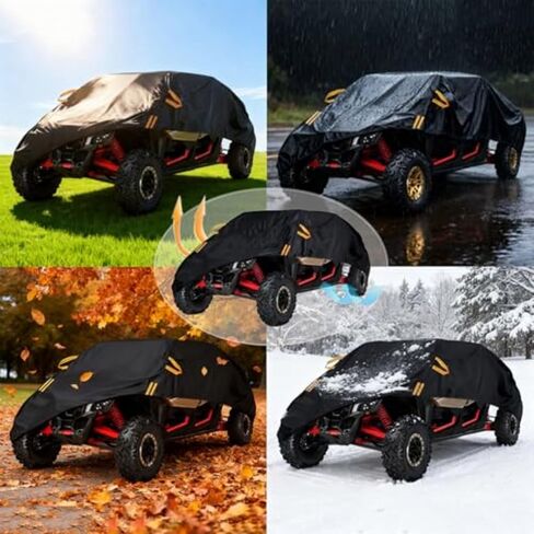غطاء UTV لجهاز Intimidator GC1K 2016-2026، حماية مقاومة للماء وشديدة التحمل، يناسب معظم أجهزة UTV، للاستخدام الخارجي في جميع الأحوال الجوية، سهل التركيب والآمن، متين، أخضر B in Saudi Arabia