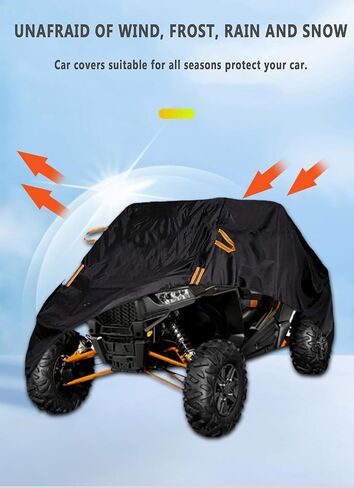 غطاء UTV لجهاز Intimidator GC1K 2016-2026، حماية مقاومة للماء وشديدة التحمل، يناسب معظم أجهزة UTV، للاستخدام الخارجي في جميع الأحوال الجوية، سهل التركيب والآمن، متين، أخضر B in Saudi Arabia