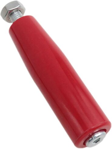 1PCS red M10 Threaded Handle Revolving Handles Lathe Hand Handle Crank Hand Wheel with Nuts for Furniture Repair, lathes, fixtures (M10*100) in Saudi Arabia