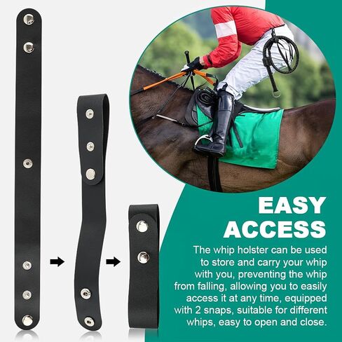 2 قطعة من ملحقات حافظة السوط الجلدية حلقات الحزام حامل السوط، حامل السوط المصنوع يدويًا، حامل السوط، حلقة السوط p لركوب الخيل وأحزمة المحاصيل in Kuwait