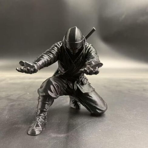 Ninja Samurai Pen Holder for Desk, Creative Resin Pencil Organizer, Desktop Storage Accessories for Home Office Supplies, Black, 3.54 x 3.09 Inch in Saudi Arabia