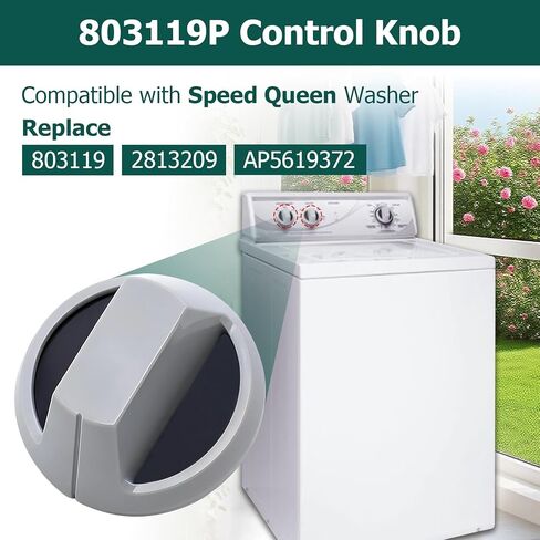 2 PC 803119P Control Knob Compatible with Speed Queen Washer Replace 803119 2813209 AP5619372 in Kuwait