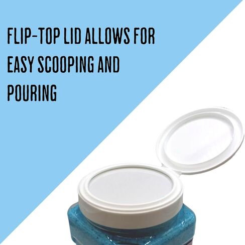 مزيج حلوى القطن بنكهة التوت الأزرق - وعاء سعة 2 رطل (397 جم) - جاهز للاستخدام في ماكينات تنظيف الأسنان المنزلية والتجارية in Kuwait