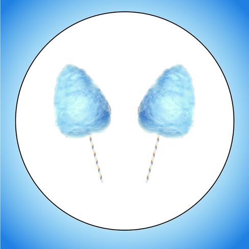 مزيج حلوى القطن بنكهة التوت الأزرق - وعاء سعة 2 رطل (397 جم) - جاهز للاستخدام في ماكينات تنظيف الأسنان المنزلية والتجارية in Kuwait