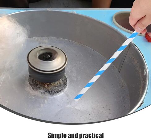 Cabilock 50Pcs 11.8 Inch Cotton Candy Paper Sticks Marshmallow Sticks for Commercial Cotton Candy Machines Food Service Supplies for Parties and Events in Saudi Arabia