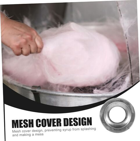 Mobestech Cotton Candy Machine Mesh Cover Sugar Dispenser Accessory for Efficient Cotton Candy Production Easy Installation for Events and Parties Fine Mesh Filtering in Saudi Arabia