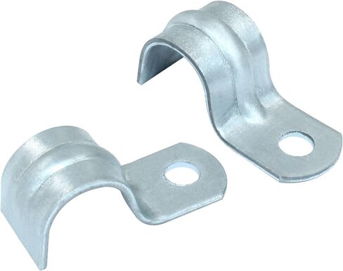 25Pcs 3/8" EMT Conduit Clamp Rigid Pipe Straps, 3/8 Inch Zinc Plated Steel One Hole Straps Bracket for EMT Conduit Pipe Fixing in Saudi Arabia