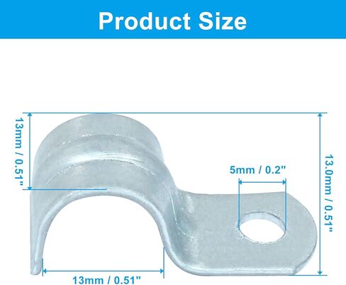 25Pcs 3/8" EMT Conduit Clamp Rigid Pipe Straps, 3/8 Inch Zinc Plated Steel One Hole Straps Bracket for EMT Conduit Pipe Fixing in Saudi Arabia