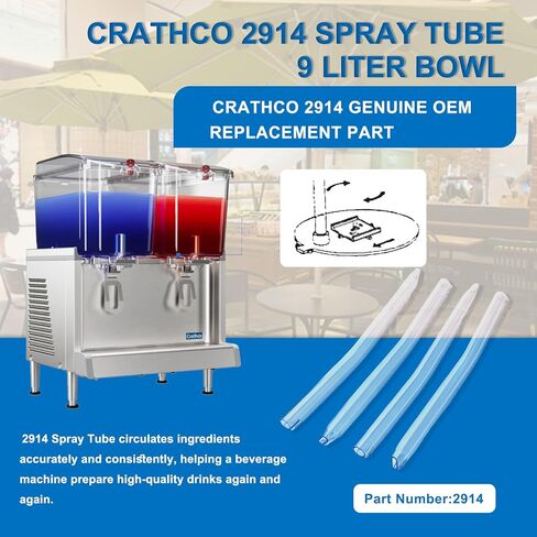 (2pcs) Crathco 2914 TUBE, SPRAY 9L. SPARE PART in Saudi Arabia