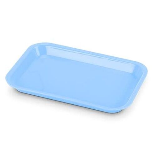 3 Pcs Dental Autoclavable Procedure Set Up Flat Tray Medical Instrument Set Up Flat Tray Size F - 9 5/8" W x 6 5/8" D x 7/8" Baby Blue in Saudi Arabia