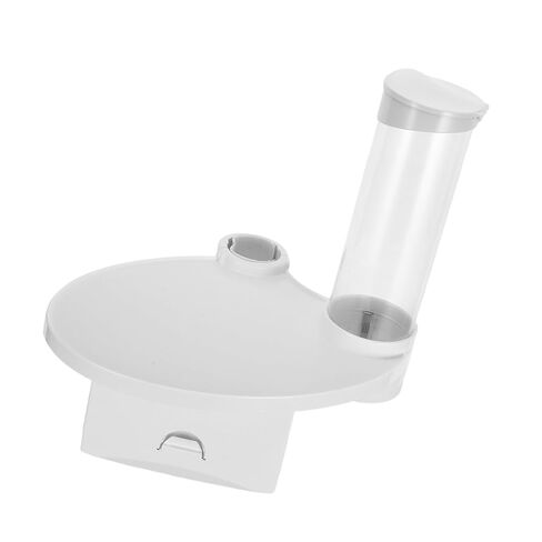 Dental Chair Mounted Utility Tray - Versatile Organizer with Water Cup Holder and Tissue Dispenser for Dental Office White in Saudi Arabia