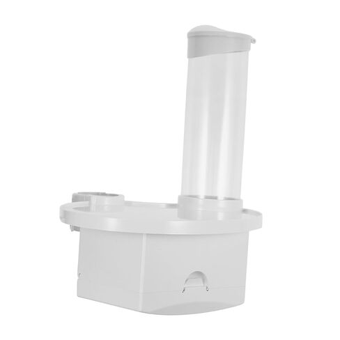 Dental Chair Mounted Utility Tray - Versatile Organizer with Water Cup Holder and Tissue Dispenser for Dental Office White in Saudi Arabia
