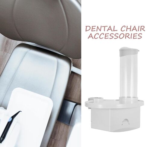 Dental Chair Accessory Tray - Plastic Water Cup Holder - 3 in 1 Dental Instrument Caddy for Operator Workstation Setup White in Saudi Arabia