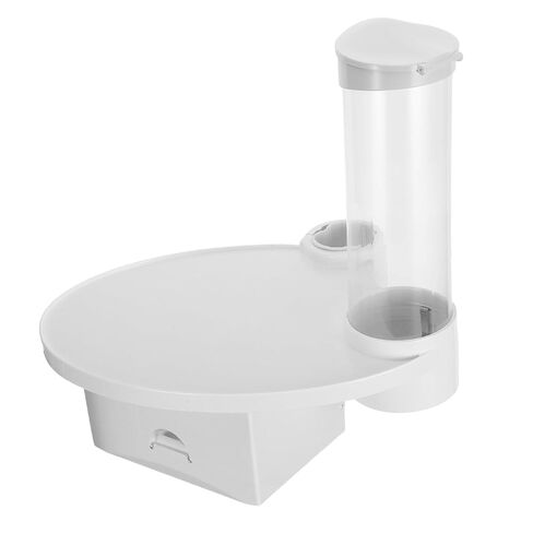 Dental Chair Accessory Tray - Plastic Water Cup Holder - 3 in 1 Dental Instrument Caddy for Operator Workstation Setup White in Saudi Arabia