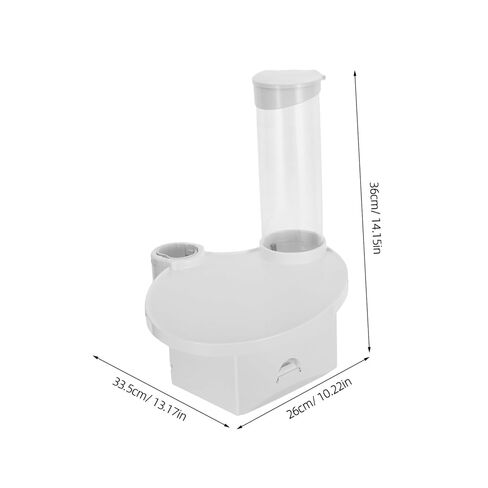 Dental Chair Accessory Tray - Plastic Water Cup Holder - 3 in 1 Dental Instrument Caddy for Operator Workstation Setup White in Saudi Arabia