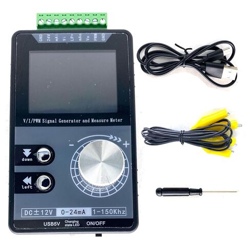 Portable 0-20mA 0-10V Signal Generator Handheld Voltage and Current Source PWM Pulse Color Screen Input in Kuwait