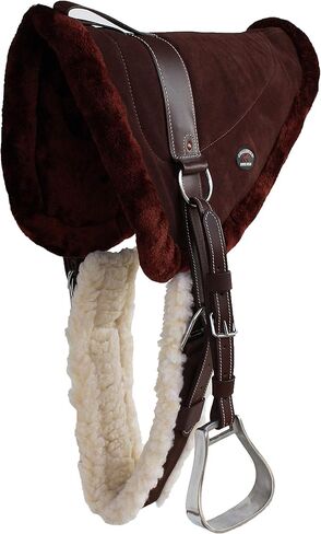 CHALLENGER Horse Saddle PAD Western Bareback Suede Leather Girth Stirrups 39171-174 in Saudi Arabia