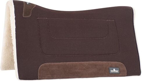 Classic Equine Performance Trainer Saddle Pad, Felt Top, Coffee in Saudi Arabia