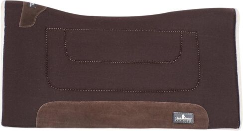 Classic Equine Performance Trainer Saddle Pad, Felt Top, Coffee in Saudi Arabia