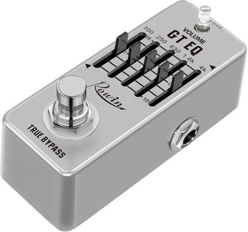 Guitar Pedals, 5-Band Guitar Graphic Equalizer Pedal with Master Level Control - True Bypass & Metal Shell in Kuwait