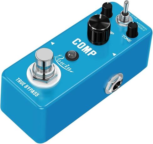 COMP Optical Compressor Pedal - Classic Smooth Dynamics Control, Preserves Transients, Metal Enclosure, True Bypass for Guitar/Bass in Kuwait