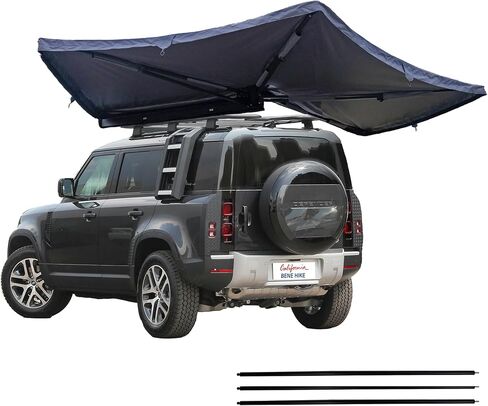 مركبة المظلة ، 6.7'x8.2 'رف سقف السحب مع RIPSTOP UV50+ ظلال الشمس ، العربة الجانبية المقاومة للطقس ، سيارة 4x4 للتخييم والبرية in Kuwait