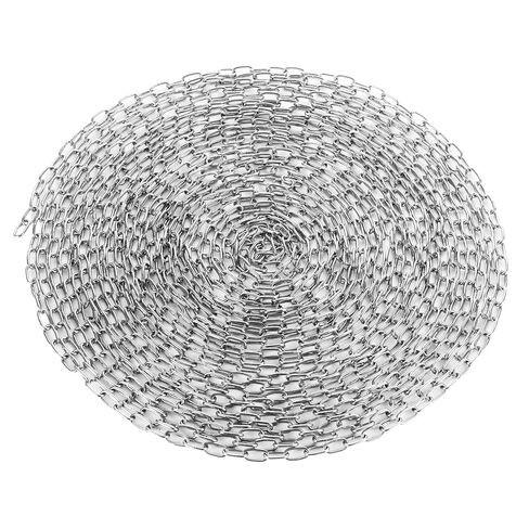 50ft Stainless Steel Chain - 1/12" Metal Hanging Jack Chain - Utility Chains Link for Home, Outdoor, Camping, Bird Feeders, Dog Leashes, Overhead Lights, Flowerpots(2mm*15m) in Kuwait