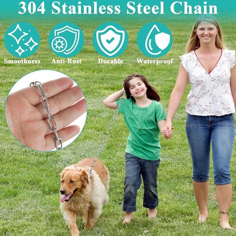50ft Stainless Steel Chain - 1/12" Metal Hanging Jack Chain - Utility Chains Link for Home, Outdoor, Camping, Bird Feeders, Dog Leashes, Overhead Lights, Flowerpots(2mm*15m) in Kuwait