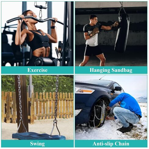 50ft Stainless Steel Chain - 1/12" Metal Hanging Jack Chain - Utility Chains Link for Home, Outdoor, Camping, Bird Feeders, Dog Leashes, Overhead Lights, Flowerpots(2mm*15m) in Kuwait