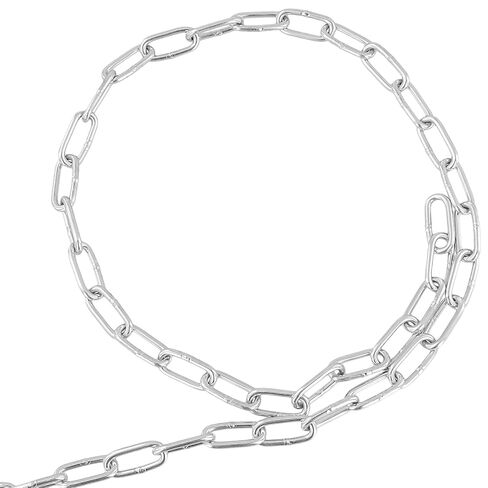 KINJOEK Stainless Steel Link Chain, 5/32 Inch x 32.8 Feet Heavy Duty Metal Proof Coil Chain, Silver Hanging Loop Chains for Guardrail, Lifting Chain in Kuwait