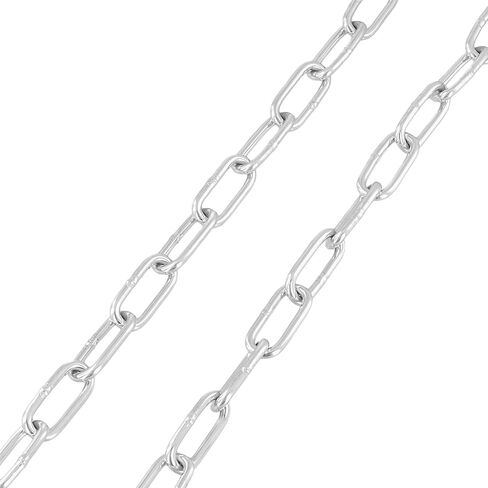 KINJOEK Stainless Steel Link Chain, 5/32 Inch x 32.8 Feet Heavy Duty Metal Proof Coil Chain, Silver Hanging Loop Chains for Guardrail, Lifting Chain in Kuwait