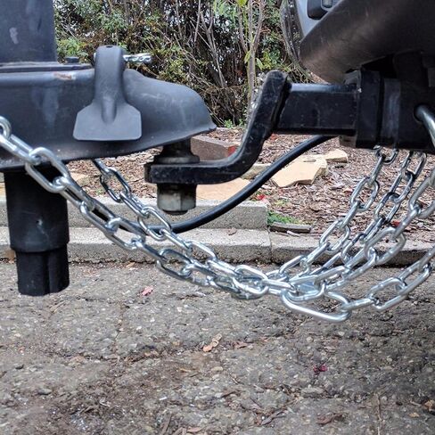 KINJOEK Stainless Steel Link Chain, 5/32 Inch x 32.8 Feet Heavy Duty Metal Proof Coil Chain, Silver Hanging Loop Chains for Guardrail, Lifting Chain in Kuwait