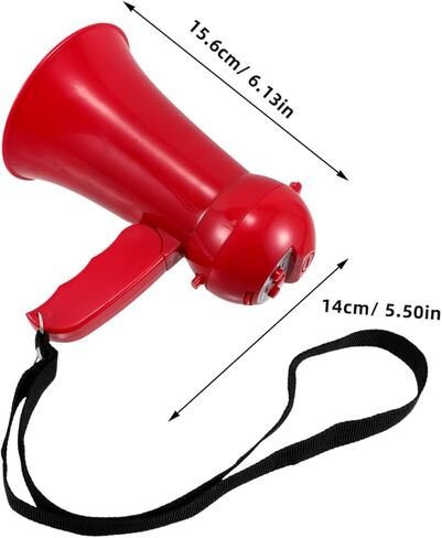 Sosoport Portable Red Megaphone Noisemaker for Weddings Celebrations Party Activities Lightweight Voice Amplifier for Groomsmen Cheer Events Engage Guests in Saudi Arabia