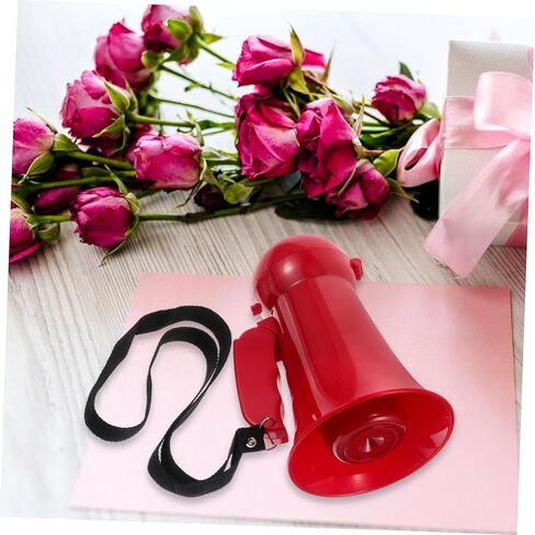 Sosoport Portable Red Megaphone Noisemaker for Weddings Celebrations Party Activities Lightweight Voice Amplifier for Groomsmen Cheer Events Engage Guests in Saudi Arabia