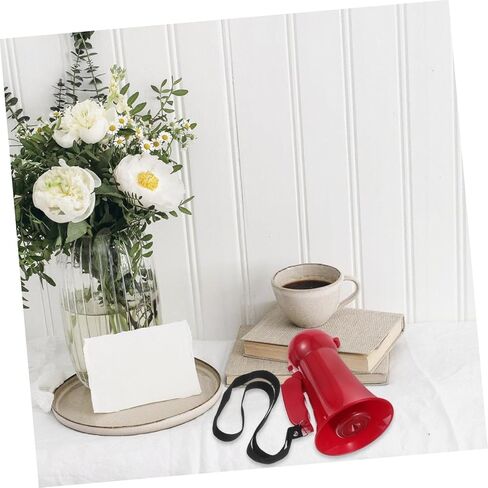 Sosoport Portable Red Megaphone Noisemaker for Weddings Celebrations Party Activities Lightweight Voice Amplifier for Groomsmen Cheer Events Engage Guests in Saudi Arabia
