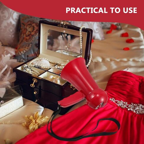 GALPADA Portable Red Megaphone Speaker for Weddings Lightweight Handheld Bullhorn for Groomsmen Guests Interactive Noise Maker for Fun Games Celebrations in Saudi Arabia