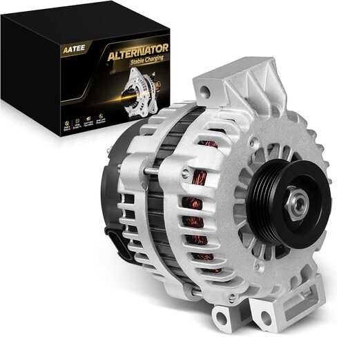AATEE Stable Output Alternator Fit for:-Nissan Armada 2007-2015 536L, Nv1500 2500 3500 2012-2019 4.0L 5.6L, Pathfinder 2008-2012, for:-Infiniti QX56, 12V 130A CW 7-Groove Pulley OE# 23100-ZH00A (NEW) in Kuwait