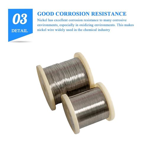 Nickel, Nickel Alloy Wire, Nickel Wire Diameter 0.4-0.5Mm, 99.9% Pure Metal Suitable for DIY and Industrial Use in Saudi Arabia