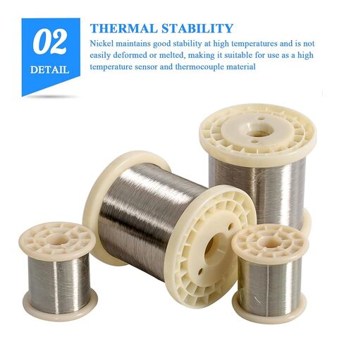 Nickel, Nickel Alloy Wire, Nickel Wire Diameter 0.4-0.5Mm, 99.9% Pure Metal Suitable for DIY and Industrial Use in Saudi Arabia