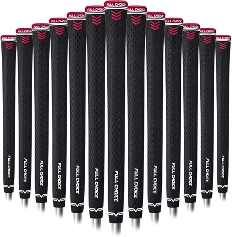 13 Pack Golf Grips, Durable Rubber Grip for Clubs, Anti-Slip “+" Texture & Zipper Back Design, Grips Only or Grips & Regripping Kit, Standard/Mid/Jumbo Size, 5 Colors Available in Kuwait